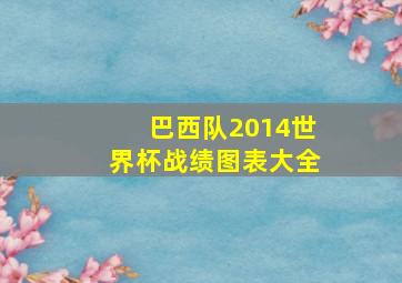 巴西队2014世界杯战绩图表大全