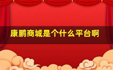 康鹏商城是个什么平台啊