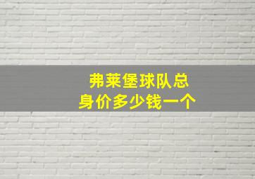 弗莱堡球队总身价多少钱一个