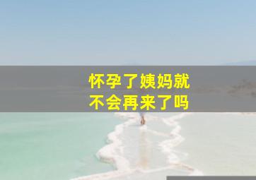 怀孕了姨妈就不会再来了吗