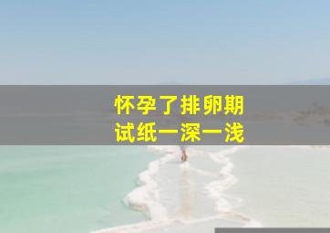 怀孕了排卵期试纸一深一浅