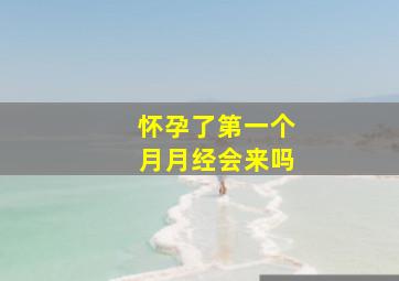 怀孕了第一个月月经会来吗