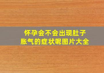 怀孕会不会出现肚子胀气的症状呢图片大全