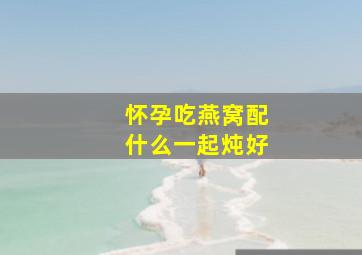 怀孕吃燕窝配什么一起炖好