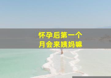 怀孕后第一个月会来姨妈嘛