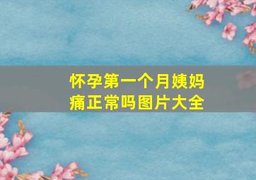 怀孕第一个月姨妈痛正常吗图片大全