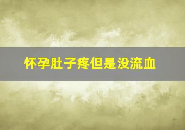 怀孕肚子疼但是没流血