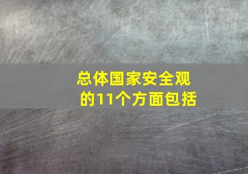 总体国家安全观的11个方面包括