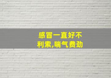 感冒一直好不利索,喘气费劲