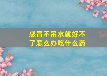 感冒不吊水就好不了怎么办吃什么药