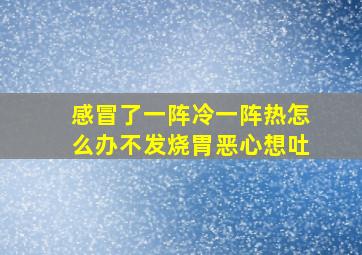 感冒了一阵冷一阵热怎么办不发烧胃恶心想吐