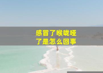 感冒了喉咙哑了是怎么回事