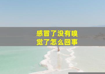 感冒了没有嗅觉了怎么回事