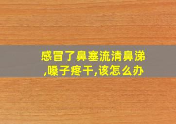 感冒了鼻塞流清鼻涕,嗓子疼干,该怎么办