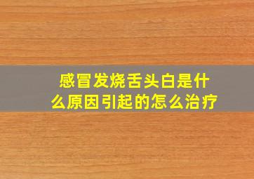 感冒发烧舌头白是什么原因引起的怎么治疗