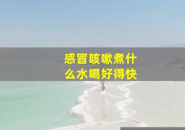 感冒咳嗽煮什么水喝好得快