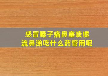 感冒嗓子痛鼻塞喷嚏流鼻涕吃什么药管用呢