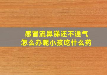 感冒流鼻涕还不通气怎么办呢小孩吃什么药