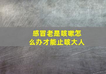 感冒老是咳嗽怎么办才能止咳大人