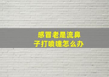 感冒老是流鼻子打喷嚏怎么办