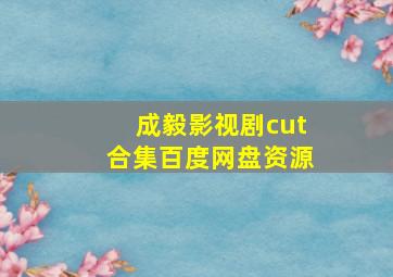 成毅影视剧cut合集百度网盘资源