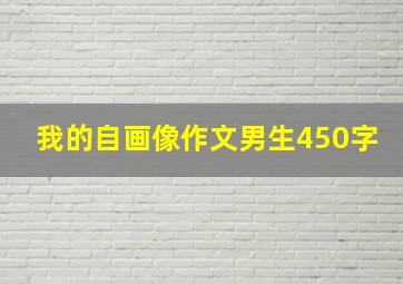 我的自画像作文男生450字