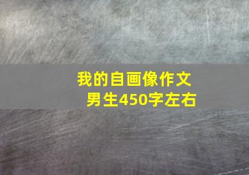 我的自画像作文男生450字左右