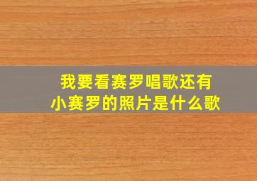 我要看赛罗唱歌还有小赛罗的照片是什么歌