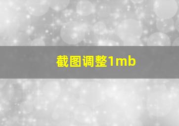 截图调整1mb