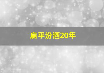 扁平汾酒20年