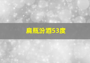 扁瓶汾酒53度