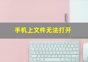 手机上文件无法打开