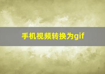 手机视频转换为gif