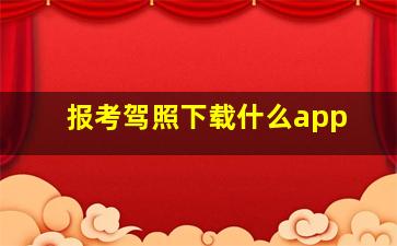 报考驾照下载什么app