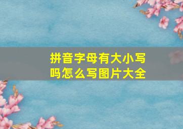 拼音字母有大小写吗怎么写图片大全