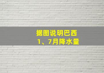 据图说明巴西1、7月降水量