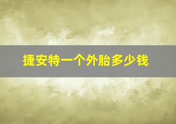 捷安特一个外胎多少钱