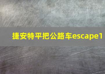 捷安特平把公路车escape1