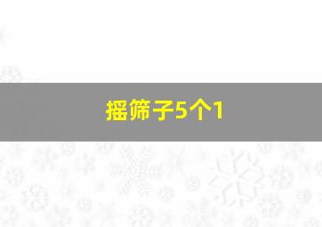 摇筛子5个1