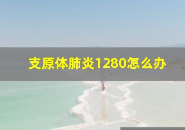 支原体肺炎1280怎么办