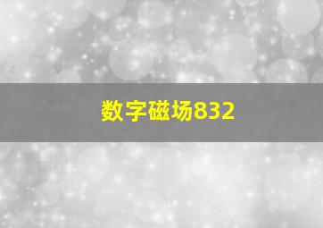 数字磁场832