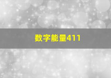 数字能量411