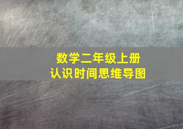 数学二年级上册认识时间思维导图