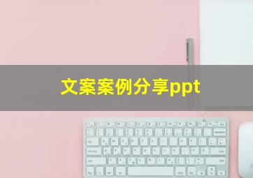 文案案例分享ppt