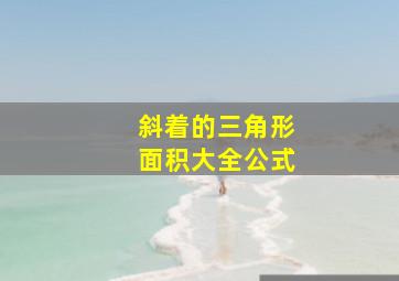 斜着的三角形面积大全公式