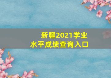 新疆2021学业水平成绩查询入口