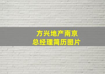 方兴地产南京总经理简历图片