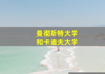 曼彻斯特大学和卡迪夫大学