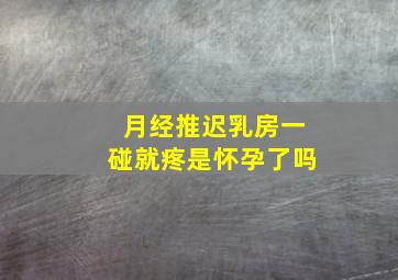 月经推迟乳房一碰就疼是怀孕了吗