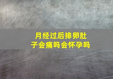 月经过后排卵肚子会痛吗会怀孕吗